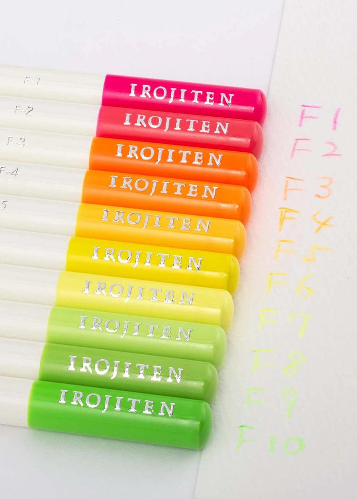 Tombow Irojiten Fargeblyanter Fluorescence (10 stk)
