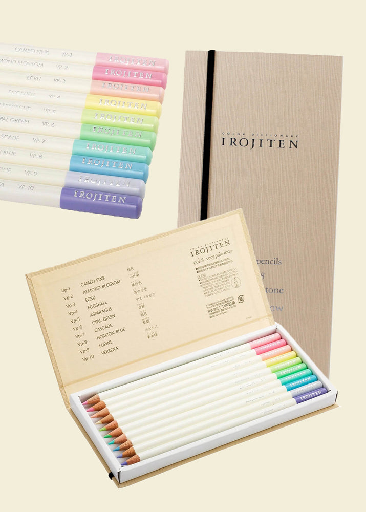 Tombow Irojiten Fargeblyanter Very pale tones (10 stk)
